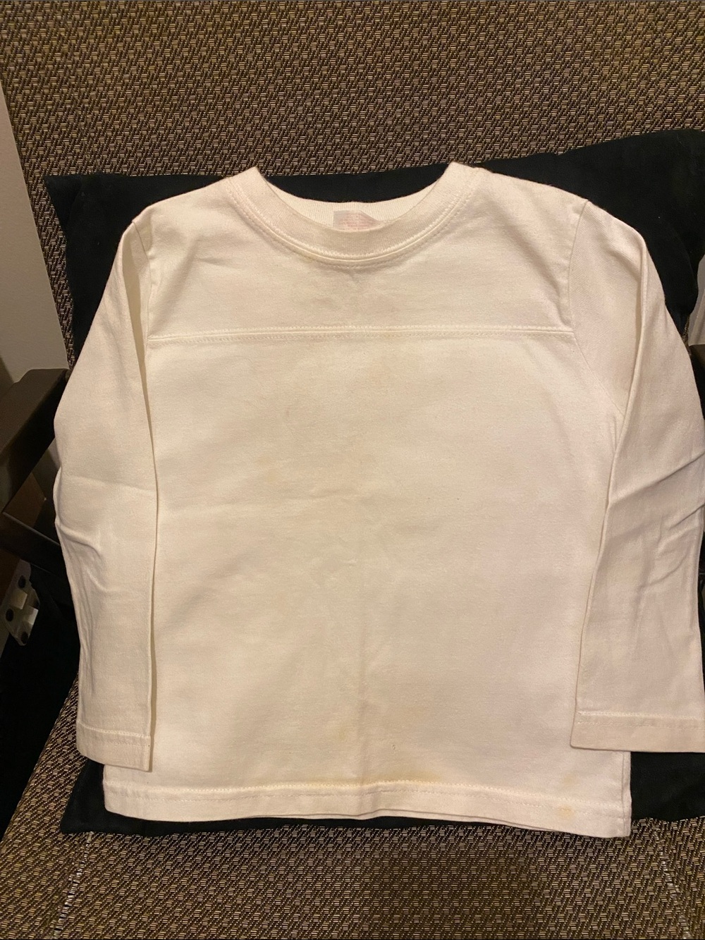 Kid Connection Vintage Cream Long-Sleeve Classic Everyday Top (B)